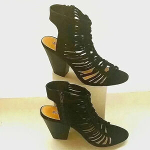 JUSTFAB Booties open toe heeled sandals